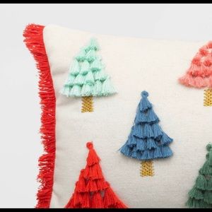 Opalhouse Christmas Trees Lumbar Throw Pillow